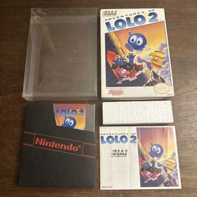 Adventures Of Lolo 2 CIB (Nintendo NES, 1990) Complete CIB - Tested - Authentic