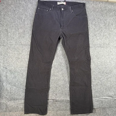 Pantalones Levis 505 Para Hombre 36x32 Negro Carbón Calce Recto Pana 5 Bolsillos Clásicos Foto 1 de 4