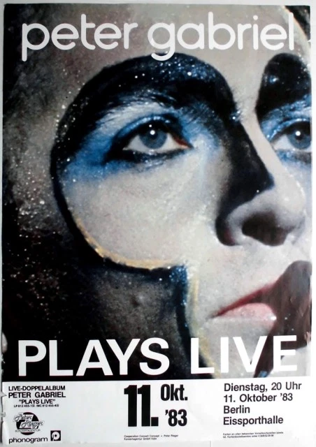 PETER GABRIEL - GENESIS - 1983 - In Concert - Plays Live Tour - Poster - Berlin - Bild 1 von 1