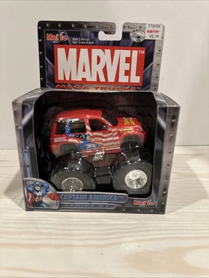 Maisto Ultimate Marvel Monsters Truck Captain America Motorized New 2002 - Image 1 of 4