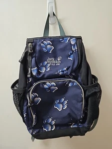 Jack Wolfskin Rucksack - "Little Joe" Child's Sized Paw Print Deisign VGC - Picture 1 of 4