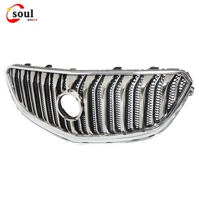 84055812 Front Upper Grill For Buick Enclave 2013-2016 2017 Chrome Black Grille - Image 1 of 4
