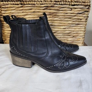 AMUSE SOCIETY x Matisse Westernstiefel Damen 9 schwarz Leder silber Nieten - Bild 1 von 10