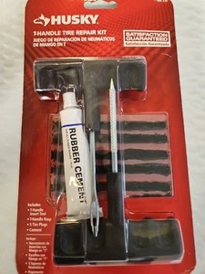 Husky T‑Handle Tire Repair Kit HDA‑60000AV – Complete Patches, Plugs & Cement - Picture 1 of 3
