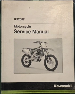 Manual de reparación de servicio OEM 2017 KAWASAKI KX250F KX 250F KX252AH P/N 99924-1514-31 Foto 1 de 4