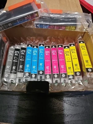 271XL EZInk Cartridges Sealed 15-4 Gray/2 Black/3 Cyan, Magenta And Yellow - Image 1 of 4