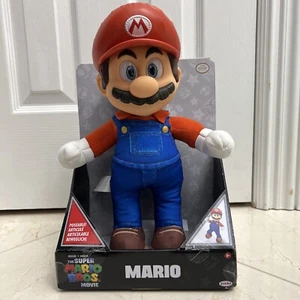Jakks The Super Mario Bros Movie 14” Mario Poseable Plush Figure Nintendo - Picture 1 of 9