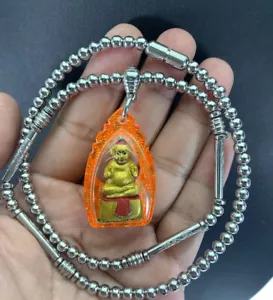 Collana super fortuna Kuman Thong LuangPu BunMa Wat Tham Phongphang Chumphon - Foto 1 di 6