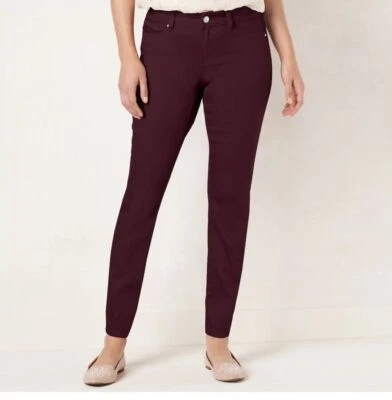 Jeans skinny feminino LC Lauren Conrad stretch tamanho 4 NOVO - Imagem 1 de 4
