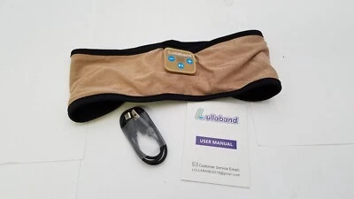 Lot of 2 Lullaband Bluetooth Sleep Headband, for Side Sleepers -Desert