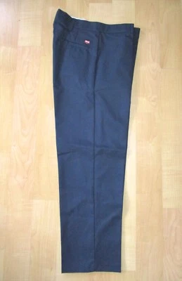 NWT Red Kap Navy Poly  Cotton Chino Flat Front Uniform Pants PT20NVO 44 x 32 - Image 1 of 4