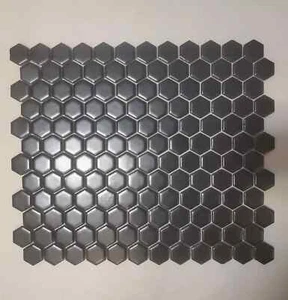 Vintage ~ Classic ~ Mid Century ~ Retro | 📐1" Hex. BLACK (50.37' SF/3 BOXES) - Picture 1 of 1