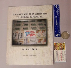 Libro de Historia LOTERÍA REAL TRADICIONAL PUERTO RICO Serrano Ficha Medalla - Imagen 1 de 12