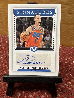 2022-23 Panini Chronicles Vertex Signatures Aleksej Pokisevski #VS-AKP Auto - Image 1 of 2