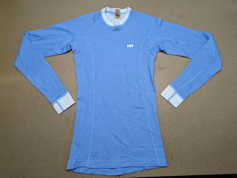 Helly Hansen Base Layer Shirt Womens Medium Running Ski Sport Outdoor Blue - Image 1 of 4