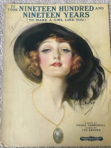 1919 It Took NINETEEN HUNDRED and NINETEEN YEARS Sheet Music Snyder, Tannenhill - Picture 1 of 6