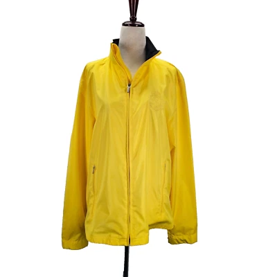 L-RL Lauren Active Ralph Lauren Windbreaker Rain Jacket Full Zip Yellow Size XL - Image 1 of 4