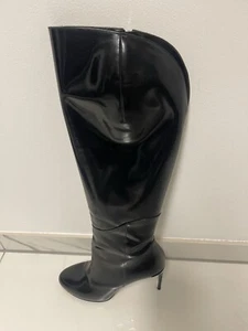 Schwarze Kniehohe Absatzstiefel Stiefel Gucci Gr. 37,5 Stiv. Pelle S. Cuoio - Bild 1 von 6