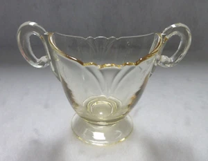 Heisey Empress (#1401) Sahara/Yellow Individual Handled Open Sugar - Picture 1 of 13