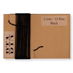 12 Ft Radio Dial Cord String (144") BRAIDED 2mm BLACK for Vintage Radio Tuner - Picture 1 of 6