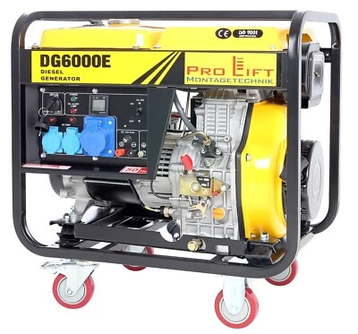 Stromerzeuger Diesel Generator Aggregat E-Start 5,5kW 230V  DG6000EJ , 02446 - Bild 1 von 4