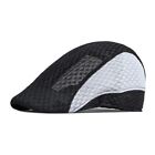 Breathable Mesh Newsboy Hat Cap For Men Adjustable Size 58 60Cm Summer Fashion