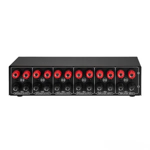 Scatola interruttore selettore altoparlanti 2 in 4 uscite per amplificatore e altoparlante 4 zone. - Foto 1 di 10