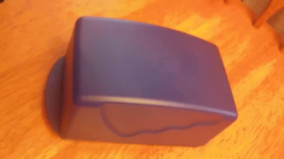 Tupperware Impressions Large Butter & Cheese Dish - Dark Blue-NIP - Image 1 of 4