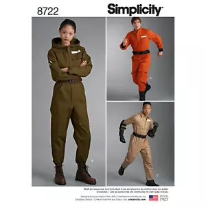 SIMPLICITY Patrón de Costura 8722 Mujer, Hombres y Adolescentes ' Traje - Foto 1 di 2