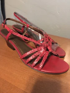 Naturalizer Dunlay-Venom Leather Strapey Sandals 8.5N NEW in box - Picture 1 of 7
