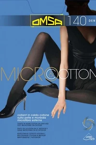 Omsa Micro & Cotton warm and thick double layer elastic winter tights 140 Den - Picture 1 of 9