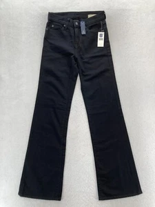 Gap 1969 Jeans Women's 0 Dark Wash Black Denim Flared Leg Limited Edition Pants - Picture 1 of 10