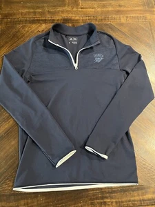NBA Oklahoma City Thunder Size Small 1/4 Zip adidas Jacket Pullover - Foto 1 di 8