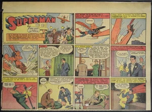 SUPERMAN SUNDAY COMIC STRIP #27 May 5, 1940 2/3 FULL Page DC Comics RARE - Picture 1 of 2