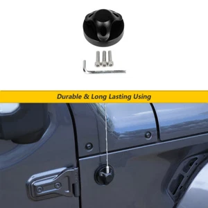 Cubierta base antena radio aluminio para Jeep Wrangler JL JK JT 2007+ accesorios - Imagen 1 de 12