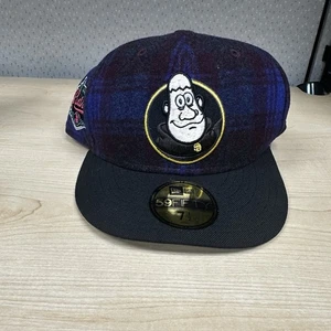7 1/2 San Diego Padres MLB Plaid New Era 59Fifty Mascot Fitted Hat Patch NEW - Picture 1 of 9