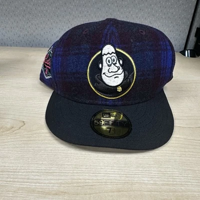 7 1/2 San Diego Padres MLB Plaid New Era 59Fifty Mascot Fitted Hat Patch NEW - Image 1 of 4