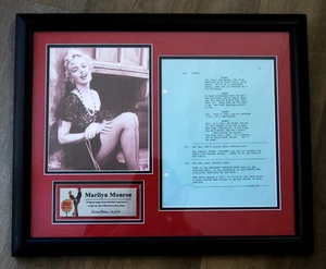 Marilyn Monroe Film Memorabilia, mit Drehbuch aus 1956 Film "Bushaltestelle", 33 von 124 - Bild 1 von 3