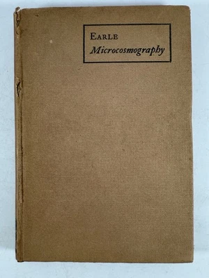 Antique 1920 Microcosmography by John Earle Cambridge Univ Press Hardcover - Image 1 of 4