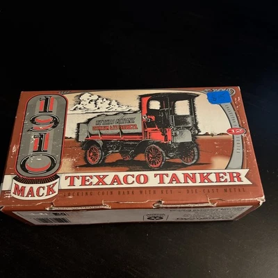 ERTL 1910 MACK TEXACO TANKER TRUCK DIE CAST METAL BANK  - Image 1 of 4