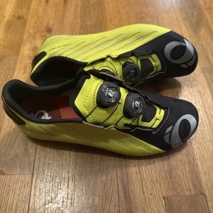 Pearl Izumi PRO Leader V4 Road Cycling Shoes Neon green BOA Laces EUR 40.5 - Picture 1 of 6