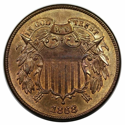 1868 2 Cent Piece - Image 1 of 2