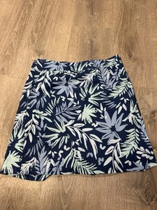 RipSkirt Women’s Medium Hawaii Sport Skirt Pockets Floral Blue Swimsuit Cover - Picture 1 of 3