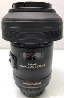 Sigma 105mm F2.8 EX DG OS HSM Macro Lens for Canon SLR EF/EF-S Mount Camera - Image 1 of 4