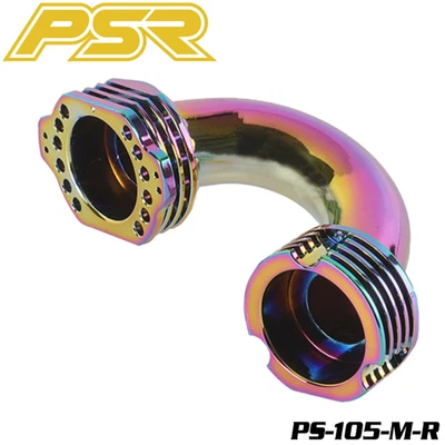 POWERSTAR PS-105M-R 1/8 GT On-Road Exhaust Manifold Rainbow Plating RC - Image 1 of 3