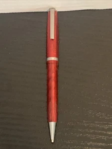 Esterbrook Vintage 50er Jahre Druckbleistift Klick rot irisierend mit Chromrand - Bild 1 von 6