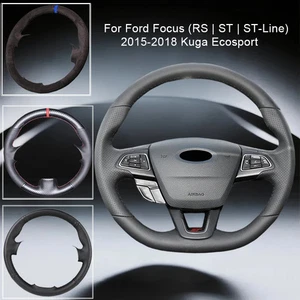Carbon Fiber Car Steering Wheel Cover For Ford Focus (RS | ST | ST-Line)Ecosport - Picture 1 of 26