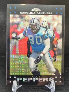 MINT X-FRACTOR REFRACTOR 2007 Topps Chrome Julius Peppers TC38 CAROLINA PANTHERS - Picture 1 of 2