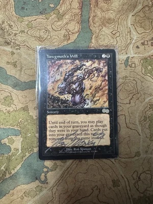 Yawgmoth's Will Urza's Saga Regular signed by Ron Spencer - Image 1 of 2