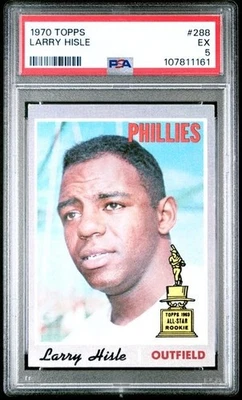 1970 TOPPS #288 LARRY HISLE PSA EX 5 — 第 1/2 张图片